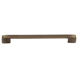 Pull Handles: Eaton 192mm Solid Brass Rectangular Handle - Aged Brushed Brass Finish