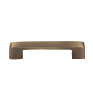 Eaton 96mm Solid Brass Rectangular Handle - Aged Brushed Brass Finish