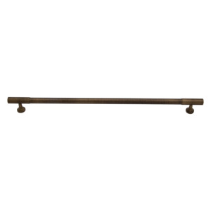Thorndon: Thorndon 320mm Solid Brass Grooved Pull Handle - Antique Brass Finish