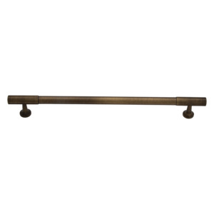 Thorndon: Thorndon 224mm Solid Brass Grooved Pull Handle - Antique Brass Finish