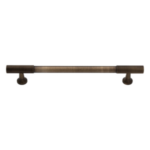 Thorndon 160mm Solid Brass Grooved Pull Handle - Antique Brass Finish