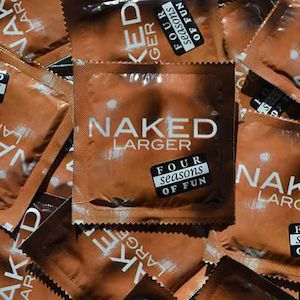 Four Seasons: Four Seasons Naked Larger Condoms - Bulk Box 144