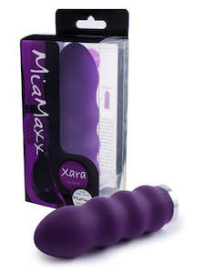 Miamaxx: MiaMaxx Xara Rippled Sleeve Purple