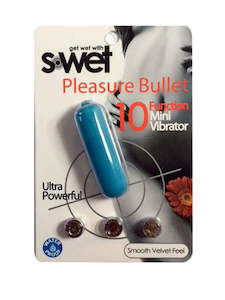 NU Sensuelle S-Wet Pleasure Bullet Blue