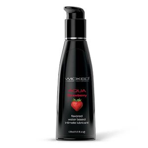Wicked: Wicked AQUA STRAWBERRY Flavoured Lube 120ml