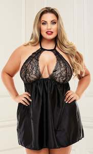 Baby Dolls: Sexy Lace Babydoll Set 3178 Black Q