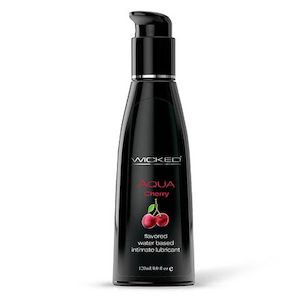 Wicked AQUA CHERRY Flavoured Lube 120ml