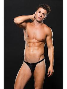 Menswear: Envy Locker Room Thong Black BLE097-BLKLXL