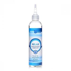 Anal Sex Toys: CleanStream Relax Numbing Lube + Nozzle - 237ml