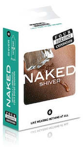 Four Seasons Naked Condoms Shiver - 6pack