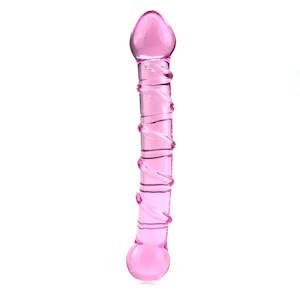 Everyday Sexy Ribbed Double Glass Dildo