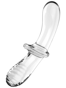 Glass Dildos: Satisfyer Double Crystal - Transparent