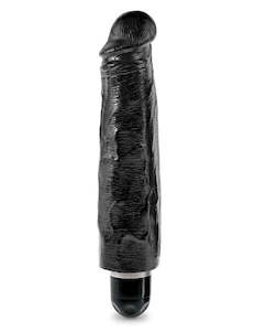 Vibrating Dildos: King Cock 7Inch Vibrating Stiffy - Black