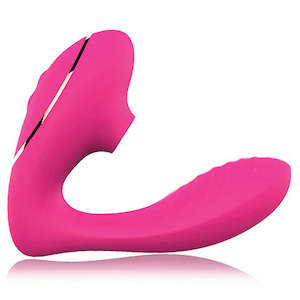 Everyday Sexy Suction Strap On Vibrator - Pink
