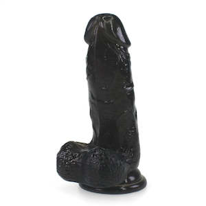 Strap Ons: Everyday Sexy 7Inch Realistic Jelly Dildo - Black
