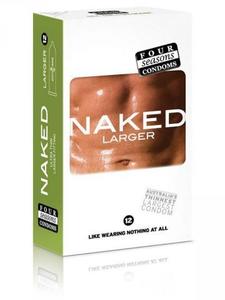 Four Seasons Naked Condoms Larger - 12pack