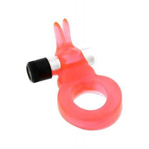Easter Gift Ideas: Jelly Rabbit Ultra Soft Cockring - Red