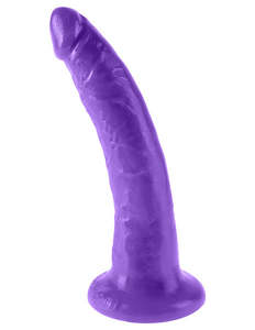 Dillio 7inch Slim Dildo - Purple