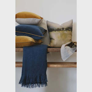 CC Interiors Throw - Indigo Blue