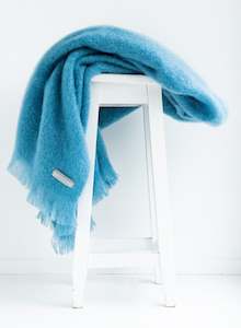 Denim Mohair Throw