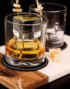 Bee Whisky Glass set of 4
