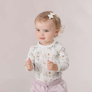 Clothing: Cotton Bodysuit - Floral