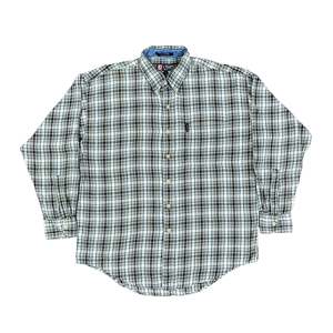 Shirts: 90s Chaps Flannel Plaid Shirt Sz L