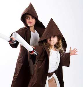 Products: Kids Jedi Costume Robe – S Brown