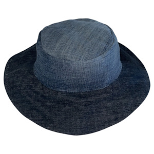 Denim: emerald hat | l