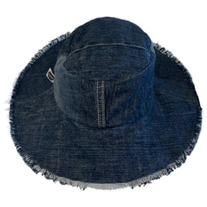 Denim: emerald hat | s