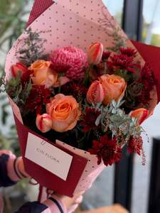 Mom’s Crimson Bouquet