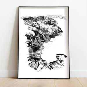 Local Prints By Leighton Corbett Art: AKAROA ART PRINT