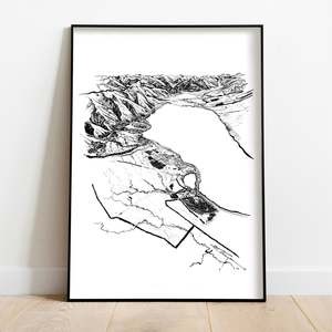 Local Prints By Leighton Corbett Art: LAKE ŌHAU ART PRINT
