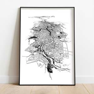 Local Prints By Leighton Corbett Art: HAMILTON ART PRINT