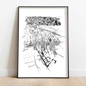 Local Prints By Leighton Corbett Art: GREYTOWN ART PRINT