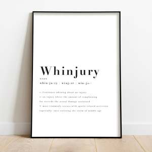 Citizen Art Studio: WHINJURY DEFINITION ART PRINT
