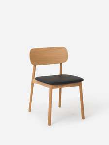 Office Chairs: Radial Dining Chair w/Leather Seat