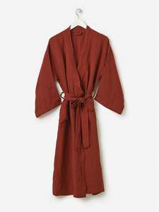 Bathroom: Brick Linen Robe