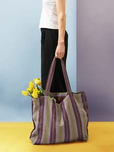 Beach Outdoors: Biarritz Striped Market Bag