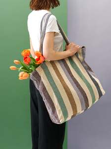 Beach Outdoors: Marra Striped Market Bag