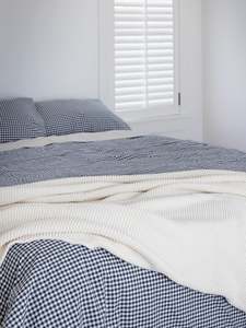 Ce Bed Linen: Purl Knit Throw