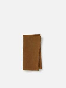 Kitchen Dining Textiles: Ochre Linen Napkin