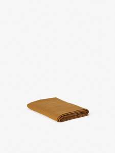 Kitchen Dining Textiles: Ochre Linen Tablecloth