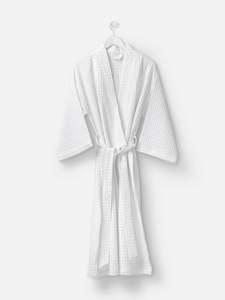 Robes: Waffle Organic Cotton Womens Bath Robe