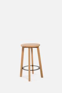 Hut Mid Stool w/Black Ring