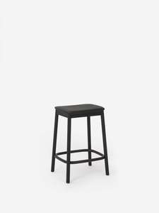 Stools: Radial Stool w/Leather Seat