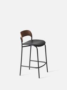 Trace Stool w/ Leather Seat