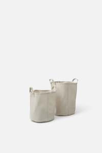 Collapsible Canvas Round Storage Bag