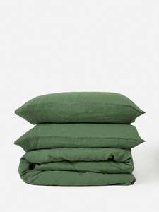 Spearmint Linen Duvet Cover