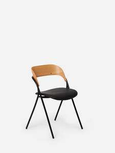 Trace Dining Chair w/Leather Seat